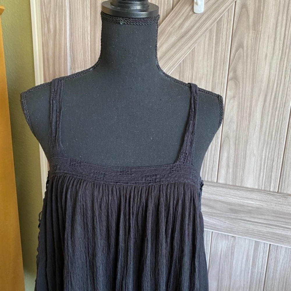 Free People black mini sundress - Picture 2 of 6